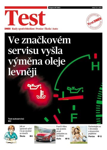 Obálka e-magazínu Magazín TEST DNES - 12.5.2015