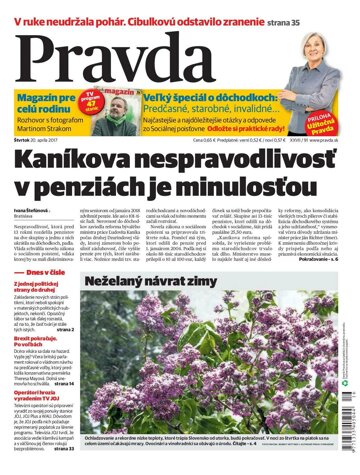 Obálka e-magazínu Pravda 20. 4. 2017