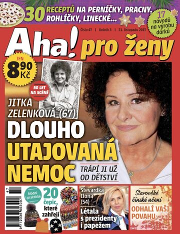 Obálka e-magazínu AHA! pro ženy 21.11.2017