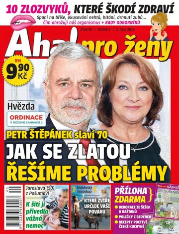 Obálka e-magazínu AHA! pro ženy 40/2018