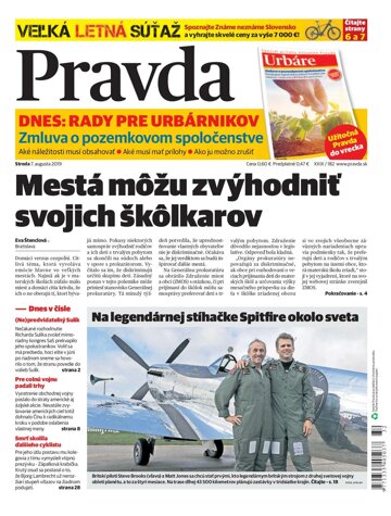 Obálka e-magazínu Pravda 7. 8. 2019