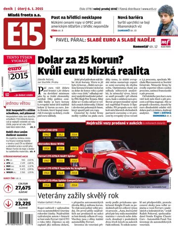 Obálka e-magazínu E15 6.1. 2015