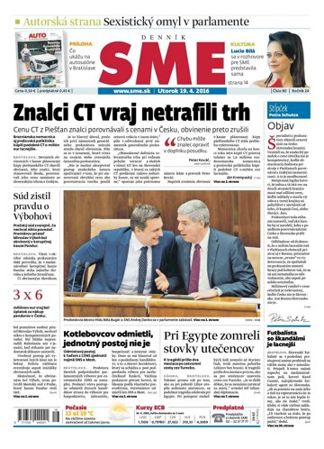 Obálka e-magazínu SME 19.4.2016