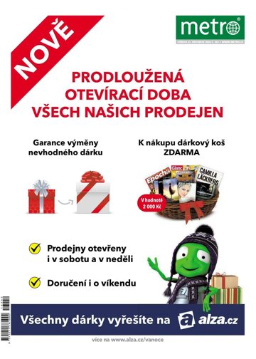 Obálka e-magazínu deník METRO 21.12.2016