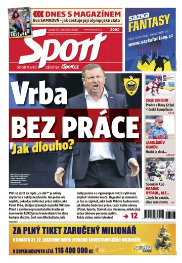 Obálka e-magazínu Sport 30.12.2016