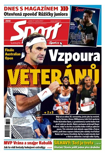 Obálka e-magazínu Sport 27.1.2017