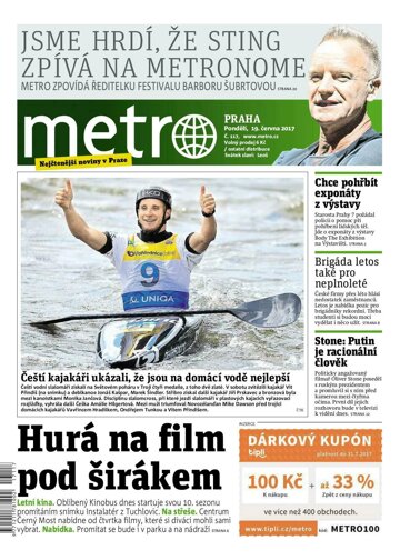 Obálka e-magazínu deník METRO 19.6.2017