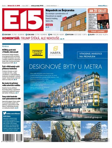 Obálka e-magazínu E15 23.5.2018