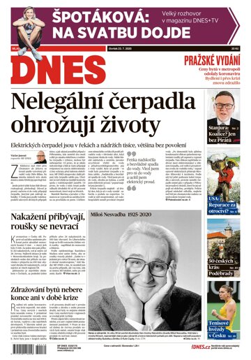 Obálka e-magazínu MF Dnes 23.7.2020