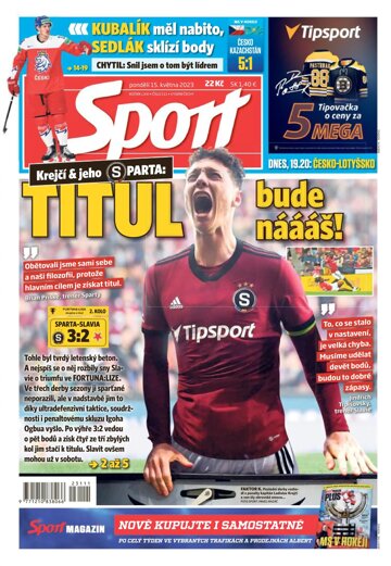 Obálka e-magazínu Sport 15.5.2023