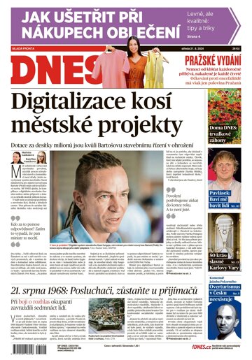 Obálka e-magazínu MF Dnes 21.8.2024