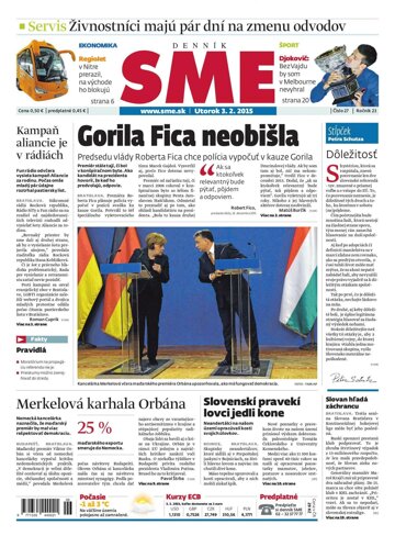 Obálka e-magazínu SME 3.2.2015