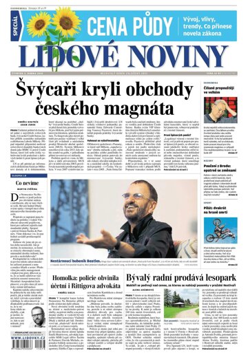 Obálka e-magazínu Lidové noviny 2.4.2015