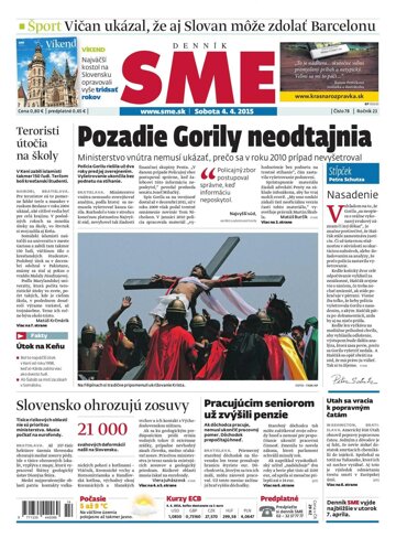 Obálka e-magazínu SME 4.4.2015