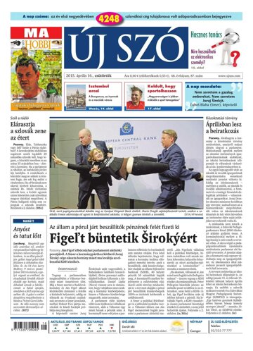 Obálka e-magazínu Új Szó 16.4.2015