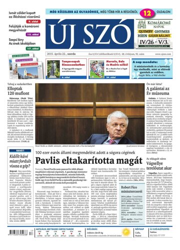 Obálka e-magazínu Új Szó 22.4.2015