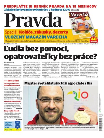 Obálka e-magazínu Pravda 30.10.2015