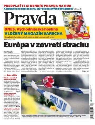 Obálka e-magazínu Pravda 24. 3. 2017