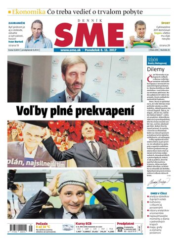 Obálka e-magazínu SME 6.11.2017