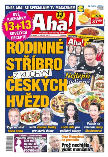 Obálka e-magazínu AHA! 1.3.2018