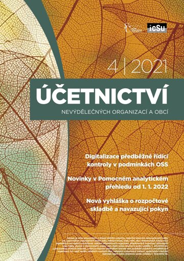 Obálka e-magazínu Účetnictví nevýdělečných organizací a obcí 4/2021