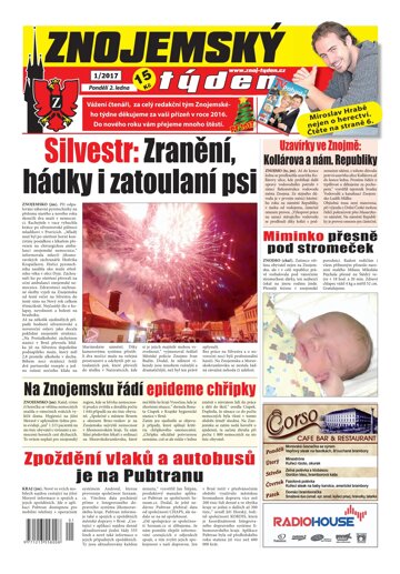 Obálka e-magazínu Znojemský týden 1/2017