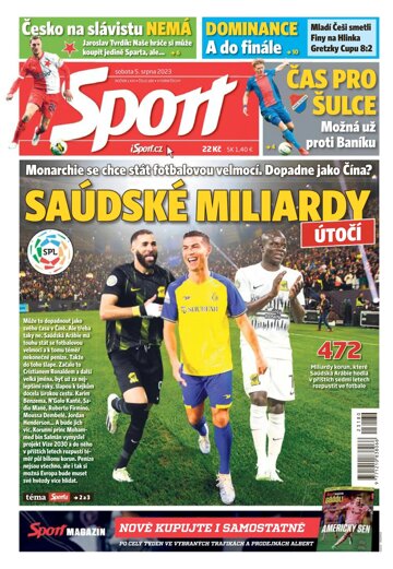 Obálka e-magazínu Sport 5.8.2023