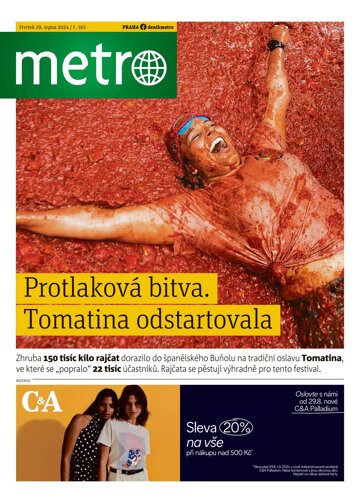 Obálka e-magazínu deník METRO 29.8.2024