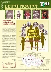 Obálka e-magazínu TIM Letní noviny - putování za osobnostmi