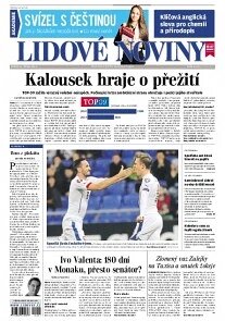 Obálka e-magazínu Lidové noviny 14.10.2014