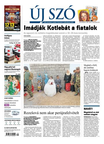 Obálka e-magazínu Új Szó 9.12.2016