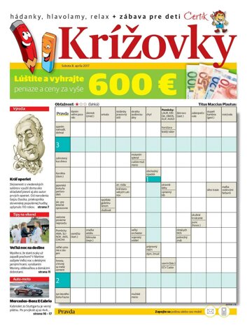 Obálka e-magazínu Krížovky 8. 4. 2017