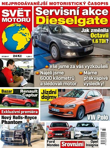 Obálka e-magazínu Svět motorů 11.9.2017