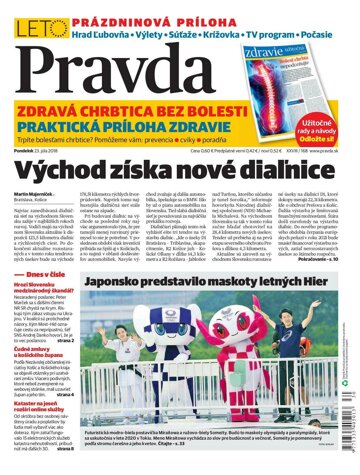 Obálka e-magazínu Pravda 23. 7. 2018