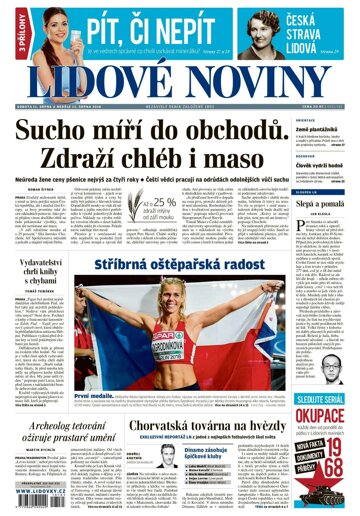 Obálka e-magazínu Lidové noviny 11.8.2018