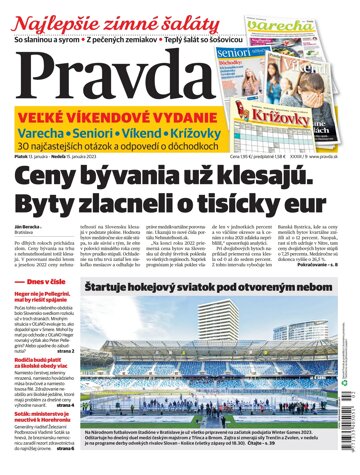 Obálka e-magazínu Pravda 13. 1. 2023