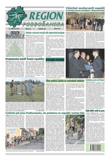 Obálka e-magazínu Region Podbořanska 23/2015