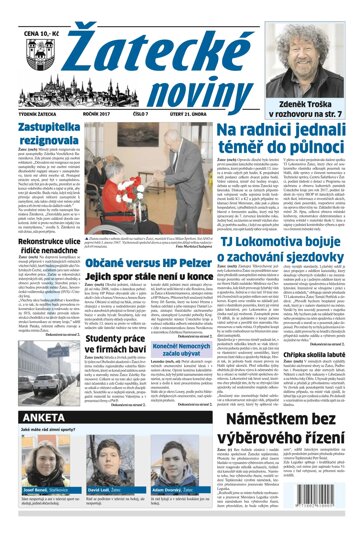 Obálka e-magazínu Žatecké noviny 7/2017