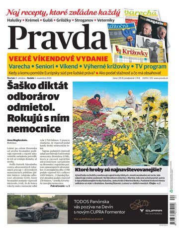 Obálka e-magazínu Pravda 31. 10. 2024