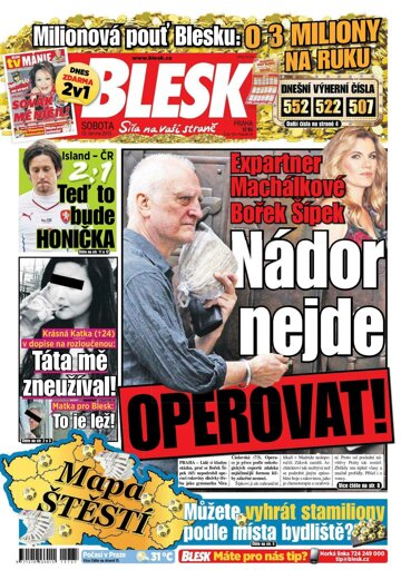 Obálka e-magazínu Blesk 13.6.2015