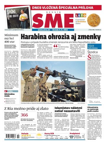 Obálka e-magazínu SME 5.8.2015