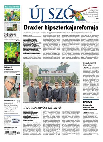 Obálka e-magazínu Új Szó 20.8.2015