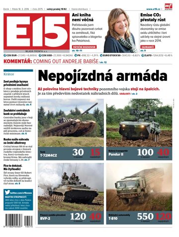 Obálka e-magazínu E15 18.3.2016