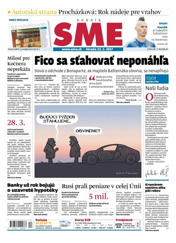 Obálka e-magazínu SME 22.3.2017