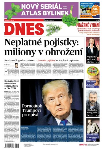 Obálka e-magazínu MF Dnes 4.4.2018