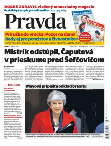 Obálka e-magazínu Pravda 27. 2. 2019