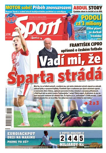 Obálka e-magazínu Sport 23.4.2020