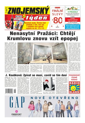 Obálka e-magazínu Znojemský týden 6/2022