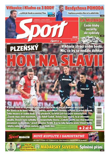 Obálka e-magazínu Sport 1.2.2025