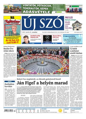 Obálka e-magazínu Új Zsó 25/4/2015